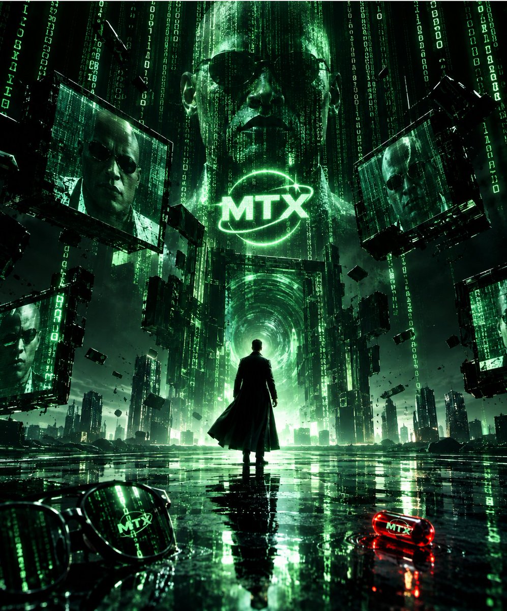 MTX_Matrix6's tweet photo. Take the red pill. Step into a new system. MTX. #MTX #BNB #BSC #CRYPTO https://t.co/uDSEfgtHzh