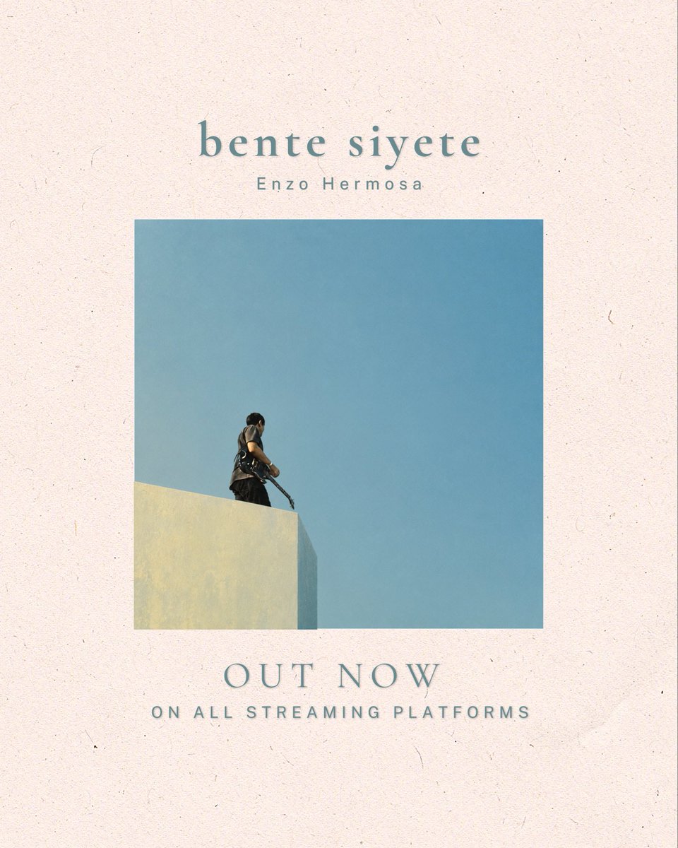 enzohermosa's tweet photo. Thank you so much to everyone who has already listened to “bente siyete.” 💙
And to those who haven’t had the chance yet, you can listen now on your preferred streaming platform.
Link: https://t.co/lWRip80dOa
#newmusic #newartist #1st #bentesiyete https://t.co/TAreL5LL1f