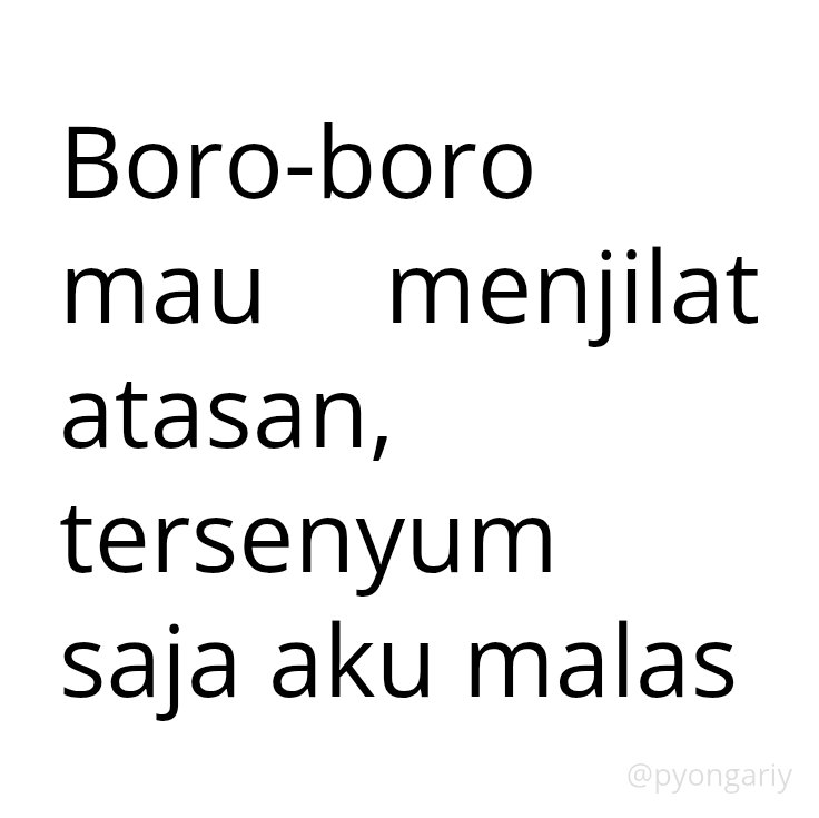 pyongariy's tweet photo. Tidak ada tenaga https://t.co/KQm8hlUBfu