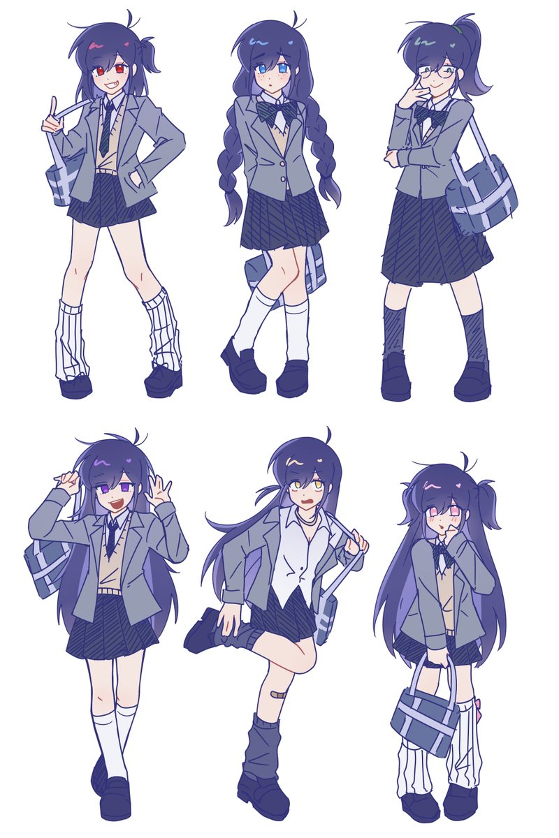 miaooo0503's tweet photo. 之前画的女孩们（性别转换）#おそ松さん https://t.co/8oxnNtt9Vf