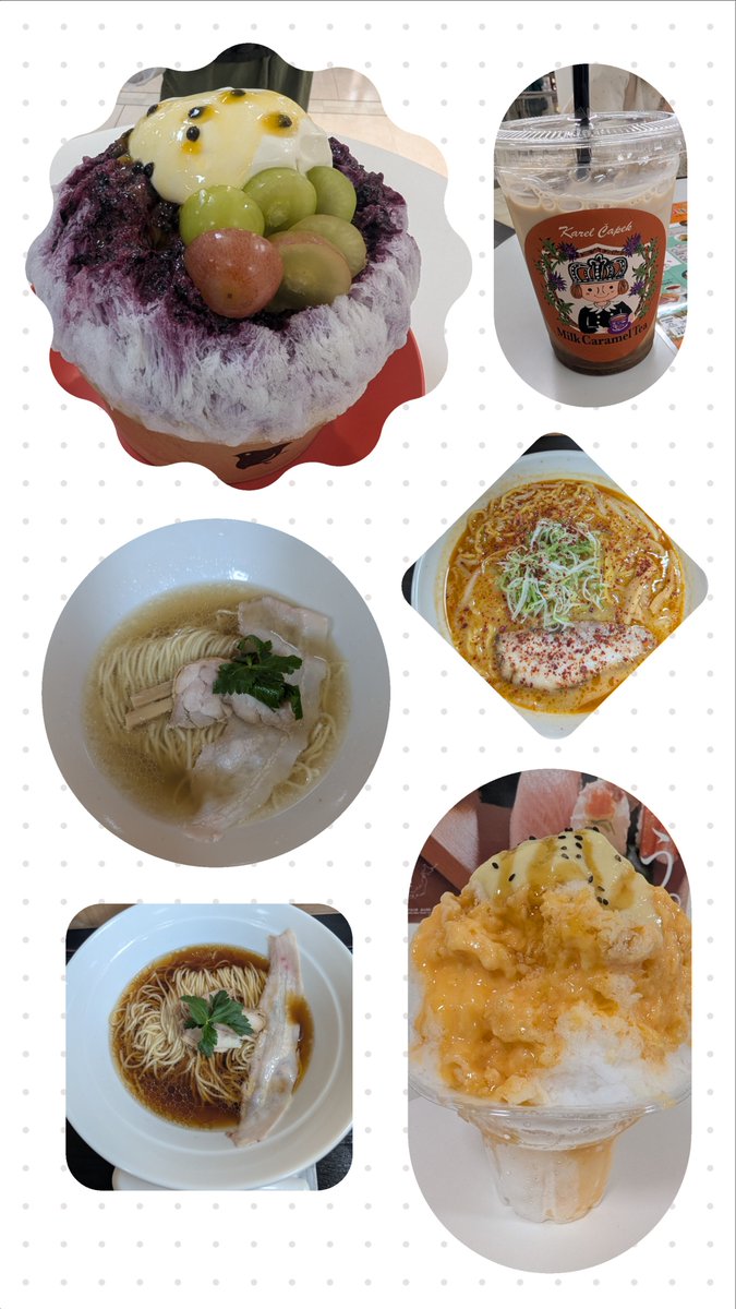 adadlilibd's tweet photo. スコーンやらかき氷やらラーメンやら、物産展等色々あって美味しかったですლ(´ڡ`ლ)

メンズエステは、ワタワタしながらも頑張ってるな、って感じで、これはこれでと言う感じでした https://t.co/shN2dVkWAq