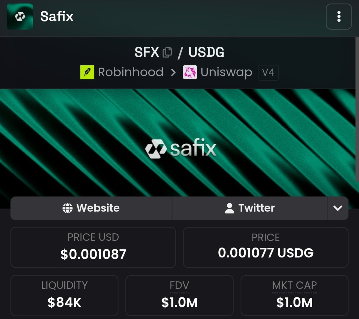 _Jaredad's tweet photo. Told you it won't stay long below 1M MC

Now 1M MC smashed✅️

5x up from when I discovered it yesterday morning

Still way too undervalued to be at 1M MC

I expect it to go HIGHER

$SFX beta trading terminal dropping tomorrow 👀

This project will be massive https://t.co/z94JV9O7X3