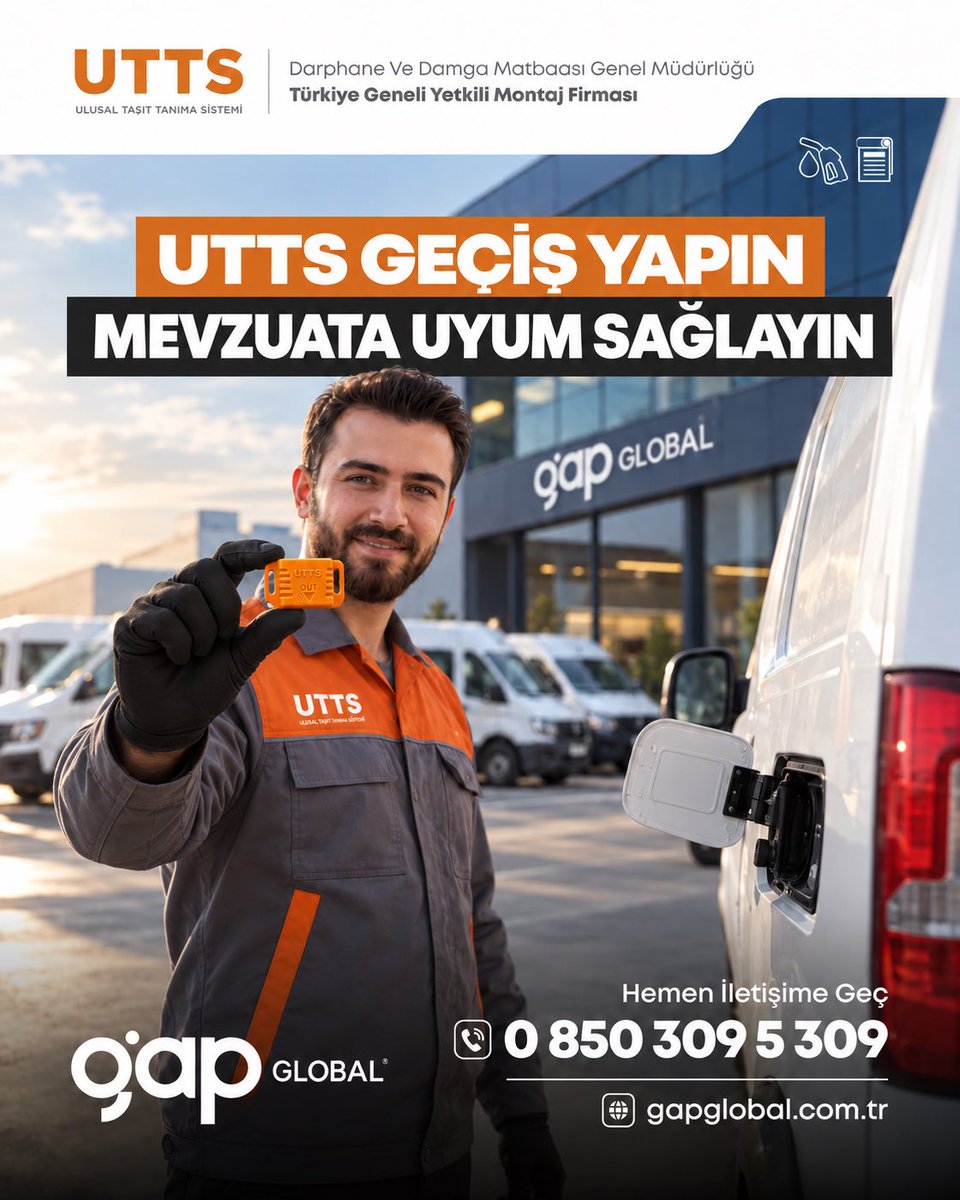 UTTSGapGlobal's tweet photo. UTTS montajı uzman ekibimiz tarafından adresinizde gerçekleştiriliyor. Vergi avantajlarından faydalanın, filonuzu güvenle kayıt altına alın.
👉 Randevunuzu hemen oluşturun.
📞 İletişim: 0 850 309 5 309
🌐https://t.co/590lUJOKpH
#gapglobal #gap #utts #uttsdiyarbakır https://t.co/BRAzqdvbOk