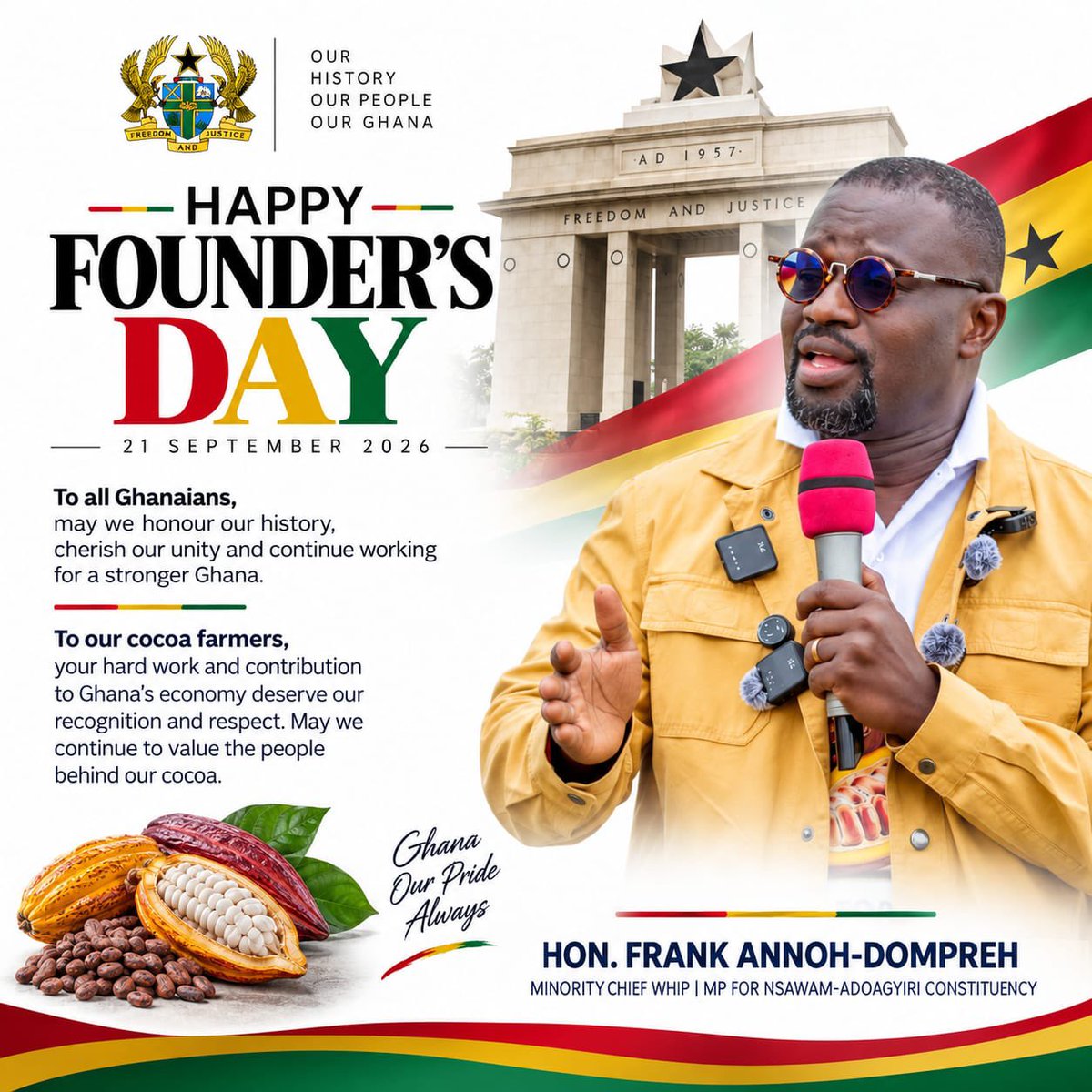 SammyBrheda's tweet photo. #FADTOASO2028
 #BawumiaForPresident2028 
#HappyFounder'sDay @FAnnohDompreh https://t.co/hSjvqPDyIl
