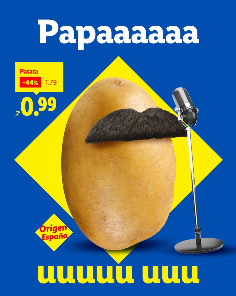 lidlespana's tweet photo. La patata es la Queen de las guarniciones. https://t.co/Lhf9VfG0UQ