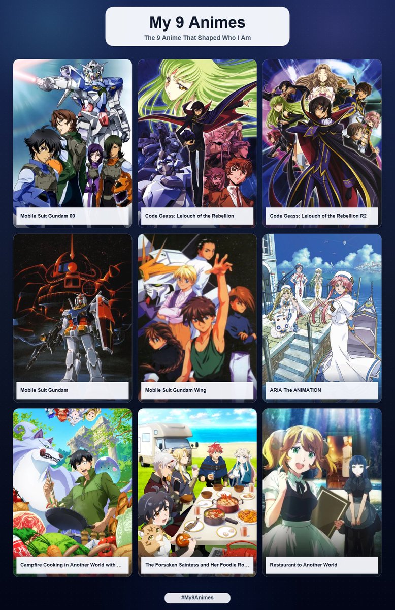 aemizhuna's tweet photo. There are a lot of anime that I watch, but these are hardcore mecha and softcore slice-of-life and comedy anime series that are fun to watch and called my favorites LOL https://t.co/4wBrPh4L4l