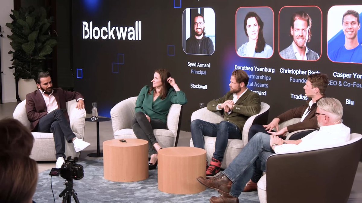 AllUnityStable's tweet photo. 💡 At a recent @blockwall_vc event, @AllUnityStable CEO @AlexHoeptner detailed why mid-sized businesses stand to benefit most from regulated stablecoin adoption.

He was joined on stage by @dysenburg  (@Mastercard ), Christopher Beck (@tradiasde) and @CryptoCasper_  (@BLU_Products), in a session moderated by @syedarmani  (@blockwall_vc).

Full Blockwall panel recap: https://t.co/cc8C0NB9So

#AllUnity #EURAU #CHFAU #SEKAU #FutureOfFinance #Stablecoin