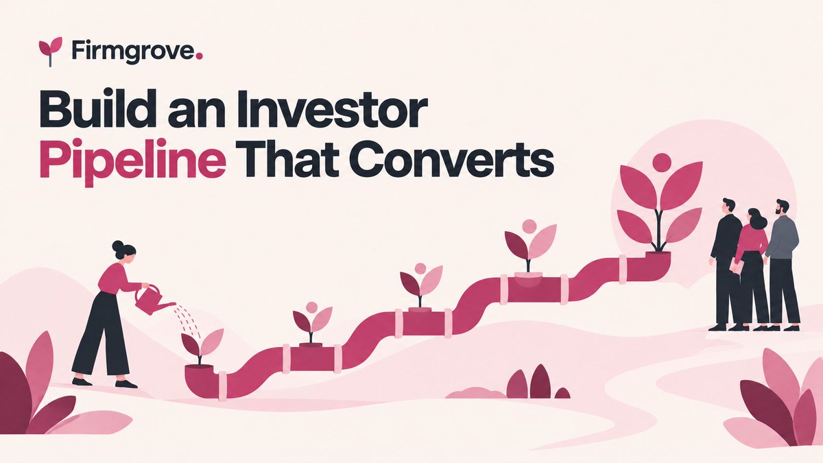 firmgrove's tweet photo. How to Build an Investor Pipeline That Converts
Learn how to build investor pipeline discipline before your raise, qualify the right firms, run useful outreach and turn founder effort into real meetings.
https://t.co/Y8mJvPbQo7
#founder #startuptool https://t.co/1gcKEK7RQV