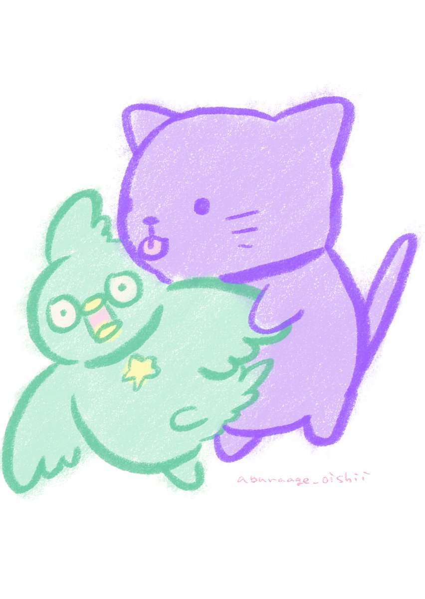 aburaage_oishii's tweet photo. 流行りのやつ🦜🐈(n番煎じ) https://t.co/At2YLFOzf4