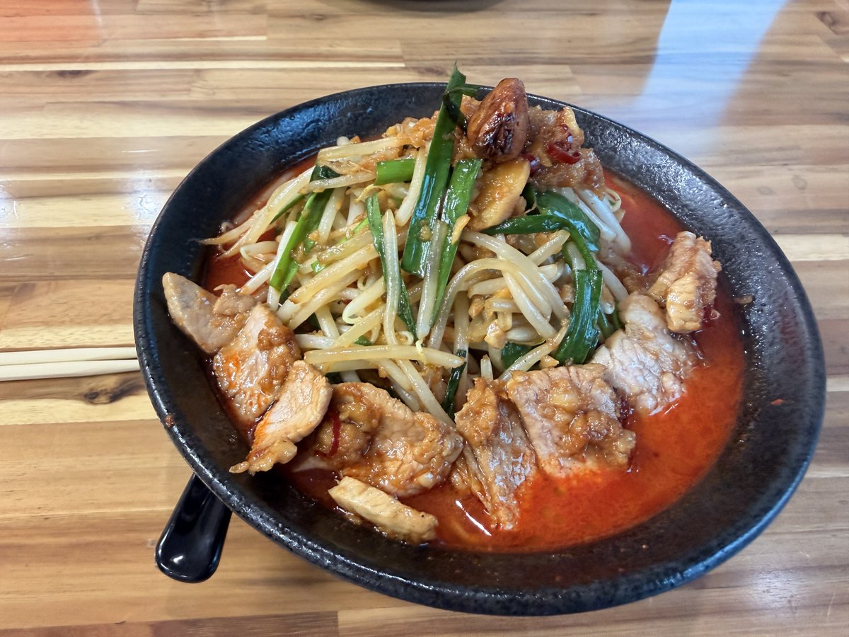 73_Barramundi's tweet photo. RAMEN 驍 TAKERU 掛川店
旨辛驍ラーメン
ごちそうさまでした😋🙌🏽 https://t.co/OOEWiHDUfa