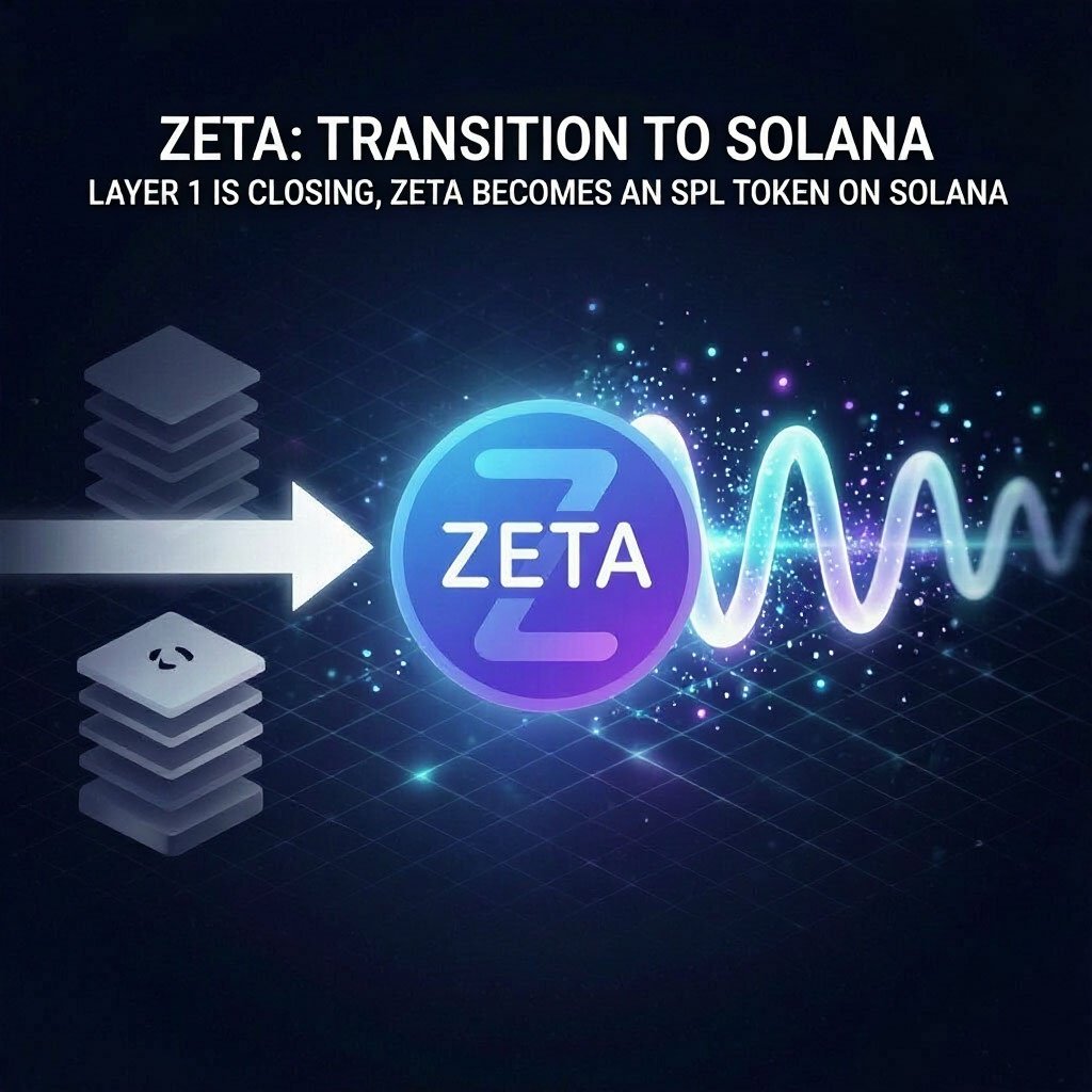 Internatgrowth's tweet photo. #ZETA is migrating to Solana

The #ZetaChain community voted to shut down its Layer 1 network and move ZETA to #Solana. After migration, ZetaChain will stop operating as a standalone #blockchain https://t.co/q3SxxDpWiD