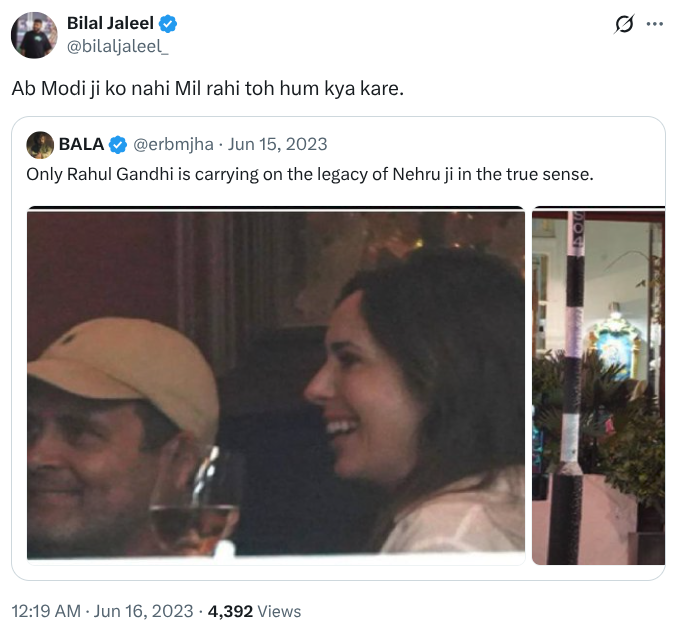 TheSquind's tweet photo. Meet Bilal Jaleel who handles Nikhil Kamath's WTF Venture, son of AIMIM Leader Imtiaz Jaleel. 

But behind this influence to introduce leftists in the name of neutral podcasts, he is a rabid Modi hater.