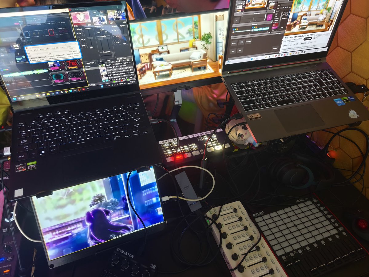 rejj_mp3's tweet photo. VJしますよ〜ダブルSynapseRackで参ります!
#光空円環
#SynapseRack https://t.co/eAvkMLcRqv