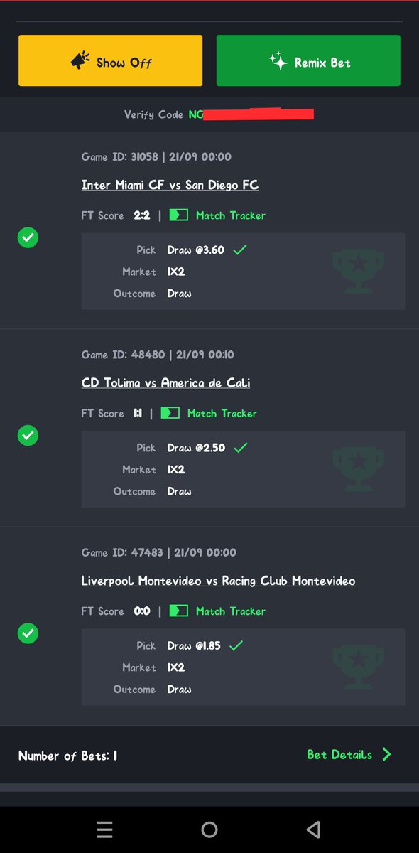 IgweShadow1's tweet photo. Wake up to boom 3 in play Draw that I just played after seeing what San Diego FC is doing to Miami 

Had I know I will stake with a big money 

20k for anybody that gets the exact amount I won 

I will be back in 10 hours to see the winner good luck guys 

🎉🎉🎉 https://t.co/Lo2KsryV1i