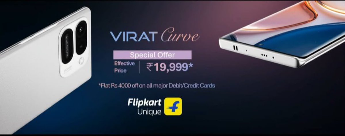 saaaanjjjuuu's tweet photo. Finally a good smartphone at 20k 🤩

LAVA VIRAT Curve launched at ₹19,999* 
• 6.78" FHD+ AMOLED
• MTK 7100
• LPDDR5 RAM + UFS 2.2
• 50MP IMX752 main & 13MP Front
• Secondary display
• 6000mAh + 45W 
• IP64, 2+3 OS Update, IR blaster

Considering the market conditions, no brand is providing such specs at 20-25k. LAVA did a great job here