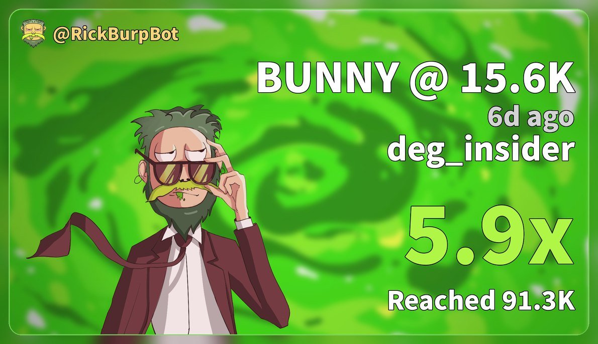 deg_insider's tweet photo. $BUNNY
5.7x printed on this gem

Dm https://t.co/UDI3cvMfeO to join my alpha group 

/pnl
BGDN2HkajLoax3vkSXWm86UjdAjdw6KEYmLrmM5fpump https://t.co/NHgetYReu8