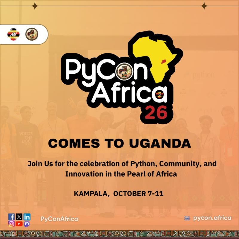 campuseye_'s tweet photo. Happy Monday! Are we starting the week right or is the weekend still with us?
PyCon Africa 2026 is bringing together people building real things across different fields this year.
We've got talks on ML systems design, AI appli https://t.co/vdPzHDn8gY
@pyconafrica https://t.co/v2huY4x3CC