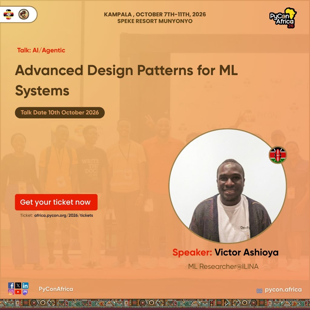 campuseye_'s tweet photo. Happy Monday! Are we starting the week right or is the weekend still with us?
PyCon Africa 2026 is bringing together people building real things across different fields this year.
We've got talks on ML systems design, AI appli https://t.co/vdPzHDn8gY
@pyconafrica https://t.co/v2huY4x3CC