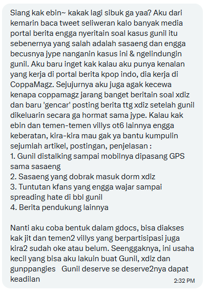 gaonjakbar's tweet photo. ⚠️ ATTENTION BUAT VILLAINS OT6‼️

salah satu mutualku ada yang ngedm aku kaya gini (read below, please!) dan butuh bantuan kita untuk kumpulin artikel, postingan, atau penjelasan untuk point 1-4

kalau kalian nemu bukti tersebut, kirim ke DM aku ya! makasih banyak villains❤️ https://t.co/y5UVRy2GB0