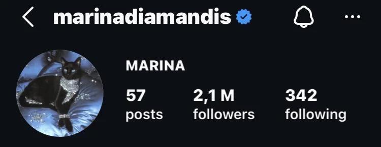 stephanvasement's tweet photo. Marina and the Diamonds put Diva as her profile picture. 💎 https://t.co/2Fvs0gOZG2
