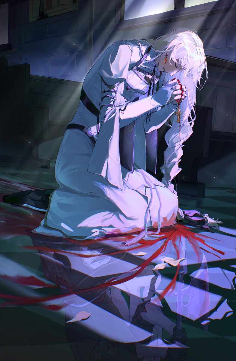 WindbellFL's tweet photo. #終ヴィル #終遠のヴィルシュ 
「Confession.」

*非独立完成，感谢助教指导 https://t.co/akFKDmVKYt