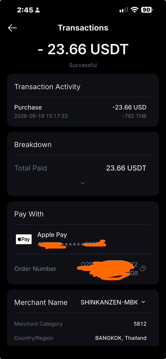 mrGthecrypto's tweet photo. เมื่อวันที่ผ่านมาไปกิน Shinkanzen buffet มา ก็ลืมพกเงินสดไป บัตรเครดิต ก็ ใช้ Cashback หมดละ เลยคิดอยู่ใช้อะไรดี นึกได้ว่ามี MEXC Card อยู่นี่นา @MEXC_Thailand
จัดไปครับ มื้อนี้ อิ่มๆ + CB 6%
#Mexc #Mexccard https://t.co/CfnIKSNeTU