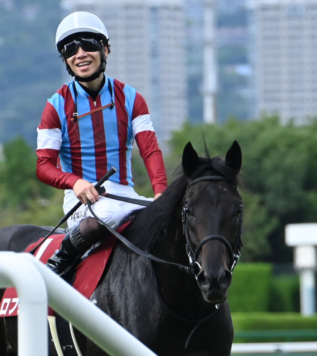 netkeiba's tweet photo. 【#神戸新聞杯】 
王者の貫禄でライバルをハナ差封じる
見据えるのは史上9頭目、三冠の頂――

▼ロブチェンのデータベース
https://t.co/hmXBzXfrof 

(c)netkeiba https://t.co/HaBdyanxOq