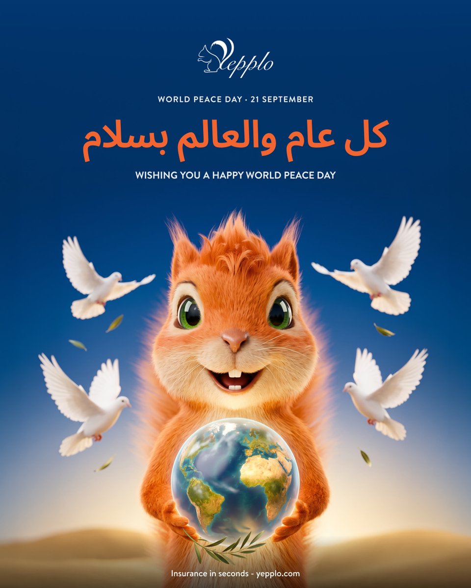 Yepplo_bh's tweet photo. Wishing everyone a world filled with peace, kindness, and hope. May we always choose understanding, spread love, and work towards a brighter tomorrow. 🕊🌍

Happy World Peace Day!

نتمنى للجميع عالمًا مليئًا بالسلام والمحبة والأمل. لنجعل التسامح والتفاهم والمحبة طريقنا نحو غدٍ أجمل. 🕊🌍

كل عام والعالم بسلام 🧡

#Yepplo #WorldPeaceDay #اليوم_العالمي_للسلام #Bahrain #البحرين