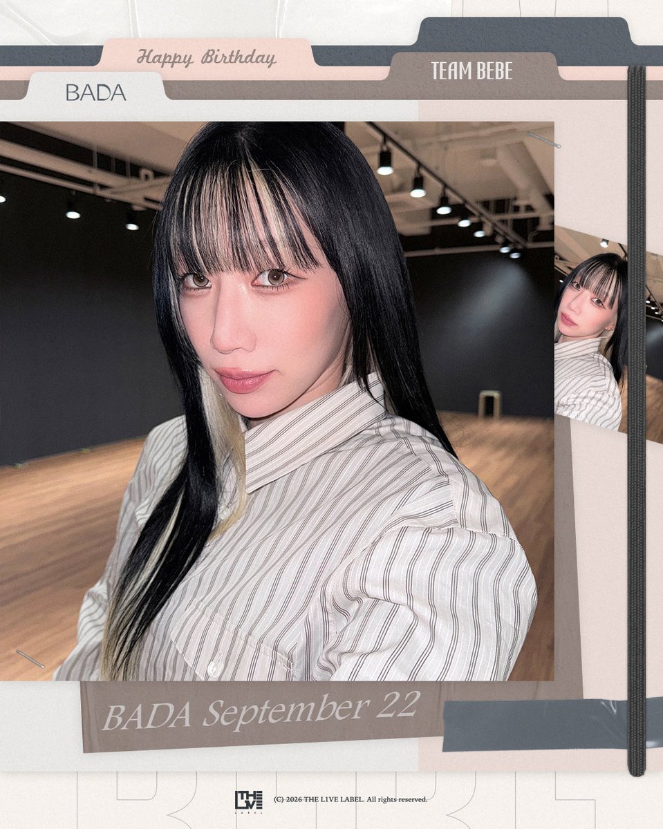 THEL1VE_LABEL's tweet photo. [#Bada]
HAPPY BIRTHDAY TO Bada🎂
바다의 생일을 축하합니다🤙🏻

#BEBE #베베
#바다 #HAPPYBadaDAY https://t.co/ofdznPFjHG