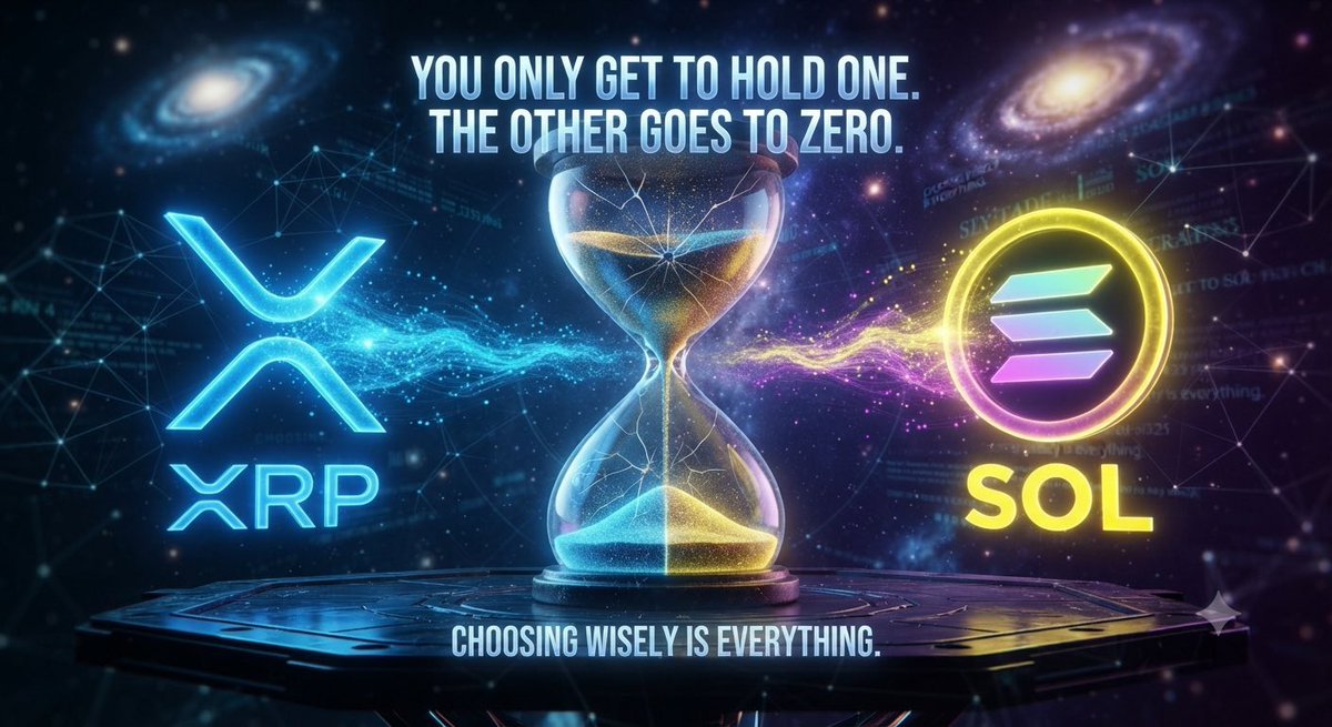 10IvankaTrump's tweet photo. 🔥 ⚡ You only get to hold one for the next 5 years. The other goes to zero forever. 📉 🏦
Choosing wisely is everything. ⏳ ⚠️
🫱 $XRP 🌐 🛡️
🫲 $SOL 🚀 ⚡
Drop your pick. No explanations. Let’s see who dominates. 🍿 👇 https://t.co/jhviifL4W3