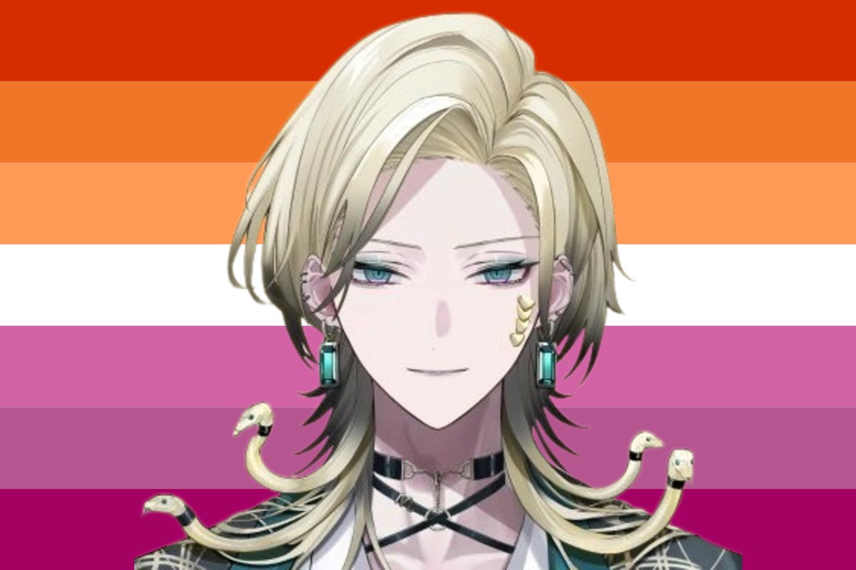 Machiwanwan's tweet photo. I made A Lesbian Flag for Lesbians That Love Aurel Ophidia https://t.co/k9x4unEfYY