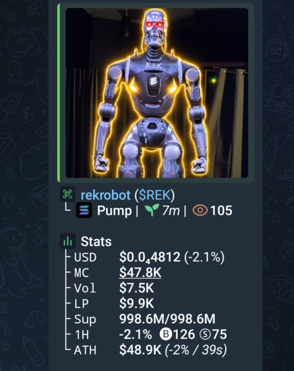 MemeVenture01's tweet photo. 🚀 $REK just made a serious move!

$47K → $277K MC
🔥 5.89X | +489%

Caught the move early before the crowd piled in. 📈
Early positioning > chasing pumps.

Follow + DM for more setups & TG access. 👀

CA: "3TU5PGrkEtYpqjmZNke2JYWXWqP1Dou9PnHyGBpgc4oZ"

#Crypto #Dewtee #helevier #Solana