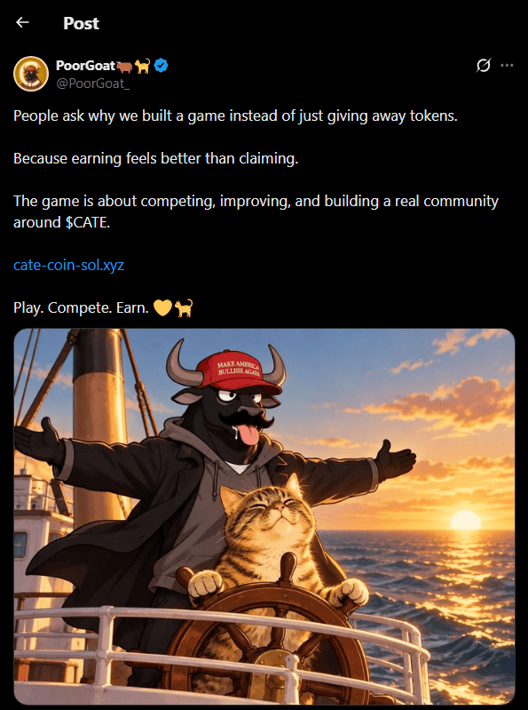 hagerott_james's tweet photo. 30 mins grinding $CATE just to get $90 😭 ngl this reward feels scuffed. don’t waste your time on this 💀 https://t.co/rYBDnI9YNl https://t.co/uk7K6WRxiZ