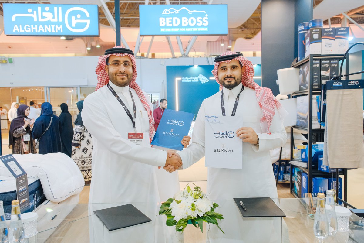 HHExpoSaudi's tweet photo. Bed Boss and Suknai Hotels and Resorts Group have signed a partnership agreement to enhance guest comfort and hospitality standards across Saudi Arabia.

11 – 13 Sept 2027 | RFECC https://t.co/vwtDlEhOsL