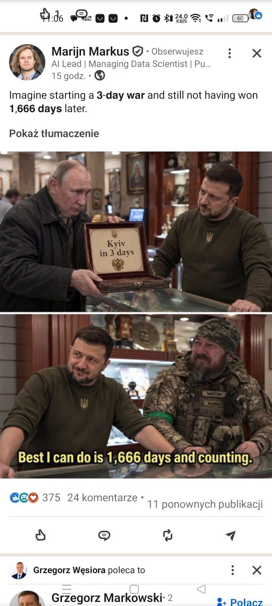 ploucharobert's tweet photo. @eltemagv Co za porażka. Przodkowie w 4 lata zdobyli Berlin i pół Europy. A teraz Rosjanie przez cztery lata nie mogą zdobyć Małej Tokmaczki. Zdobywali ją ponoć kilkanaście razy od 2022 i dalej nie dali rady... 😂😂😂😂😂 https://t.co/i3juEhVoiY