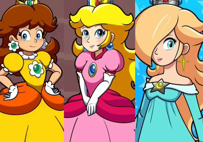 hero_713's tweet photo. They do reminded me of The Mario Princesses, especially since those Pokemon Contest Dresses from The Journeys Series. https://t.co/hRJ2HUf9mB