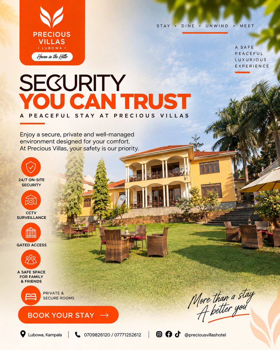 Preciousvill256's tweet photo. You need a hotel that prioritizes your security as much as possible 👌🏽

We are the Haven in the Hills and we do that best😄

#preciousvillashotel https://t.co/0SkLXHrAbR