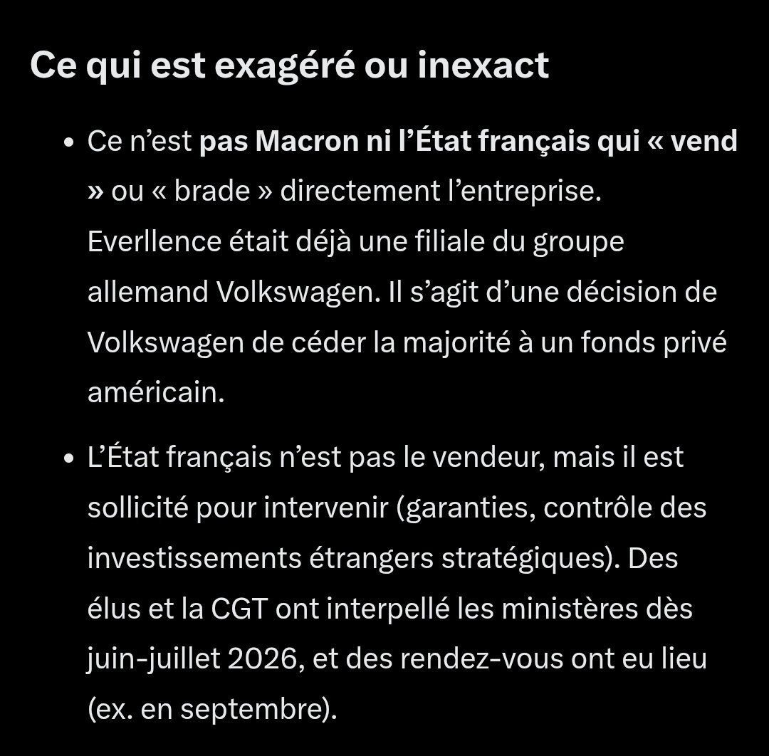 XexiliKattalinG's tweet photo. #SouveraineteNationale
#EverllenceFillialeVolkswagen
Ce n'est pas #Macron qui vend #Everllence
Les opposants de la Macronie font aussi des erreurs de raccourcis en trompant le réel.
Il faut avoir le courage de la Vérité de dire les choses exactement telles qu'elles sont !
👇👇👇 https://t.co/UYwbtEeMap