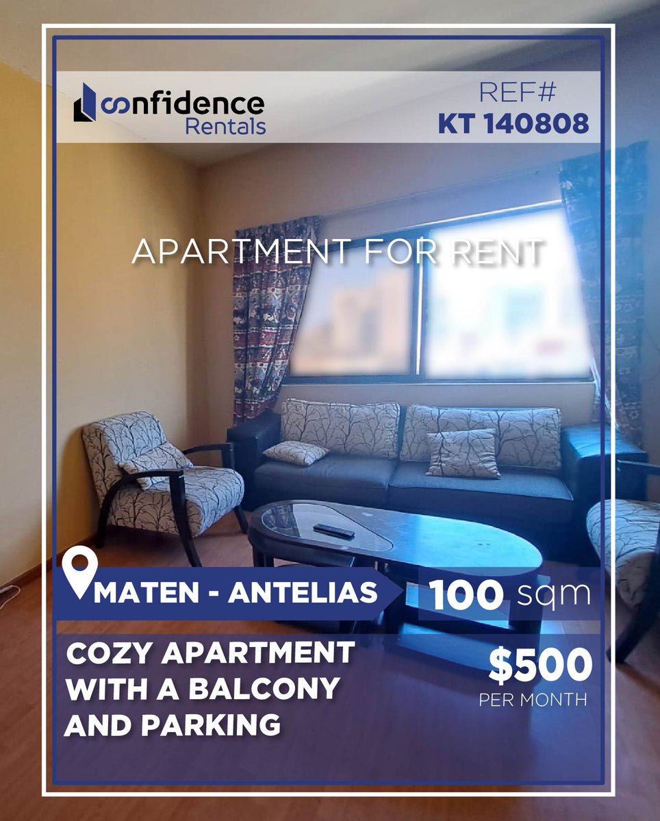 confidence_cre's tweet photo. Price: $500/month + commission

Apartment for Rent in Antelias

For more information, contact us at: 71 000 850

REF#KT140808

#Antelias #AnteliasRentals #AnteliasApartment #AnteliasProperty #LebanonRealEstate #RealEstateLebanon #ApartmentForRent 

#CONFIKT

S https://t.co/BOXq3Ki06I