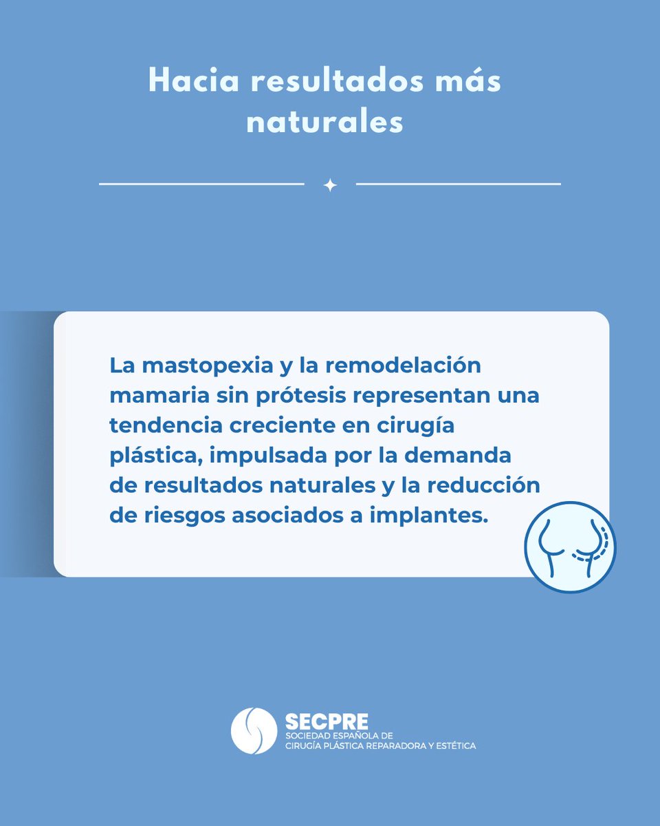 SECPREorg's tweet photo. Cirugía mamaria sin implantes: mastopexia y remodelación natural usando tejido propio. 🔹 Técnicas: structured mammoplasty, Brazilian fit breast 🔹 Resultados personalizados, simetría y menor riesgo 💙 #SECPRE #CirugíaPlástica https://t.co/NqOhGXBfld