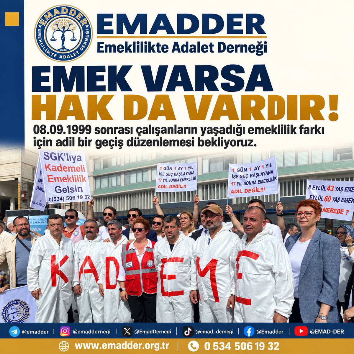 tolgaguver1903's tweet photo. @mihribanugurluu @EmadDernegi @Akparti @MHP_Bilgi @yenipartiyiz @iyiparti @herkesicinCHP 1⃣ gün öncesi 1⃣ gün sonrası diye ayrıştırmayan sosyal güvenlik için #SıradaKademeYasası
@EmadDernegi https://t.co/tsft3yQgaV