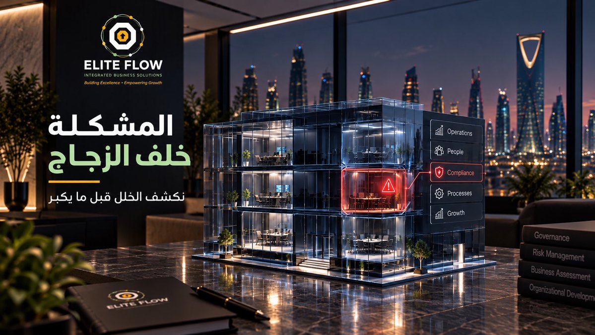 elitflows's tweet photo. نكتشف الخلل قبل ما يكبر

في Elite Flow نراجع تفاصيل العمل من الداخل، ونحدد نقاط الضعف في الإجراءات والامتثال والعمليات قبل ما تتحول إلى عوائق أكبر.

الموقع: https://t.co/0kLFSzImmI
الهاتف: 0599348281
البريد: info@eliteflow.sa

#إدارة_المخاطر #الامتثال #تطوير_العمليات #التميز https://t.co/ONtrvSqi84