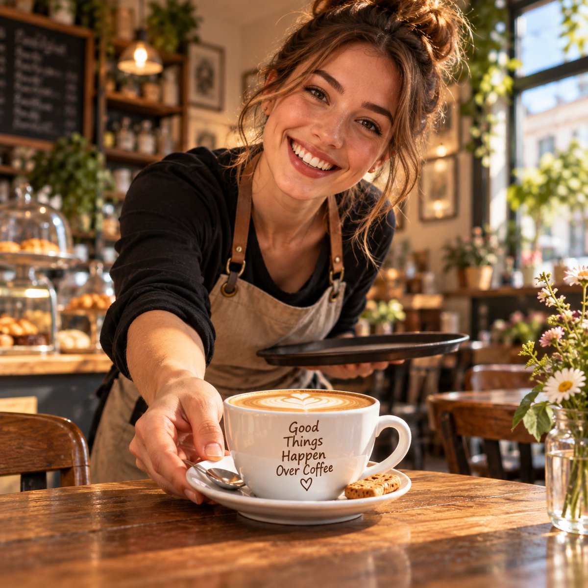 MyCoffeeMoments's tweet photo. ☕ Monday Coffee Motivation
A smile and a great coffee. Sometimes that’s all you need for a good start to the week. 😊
#CoffeeMotivation https://t.co/Ufi3j0rkxD