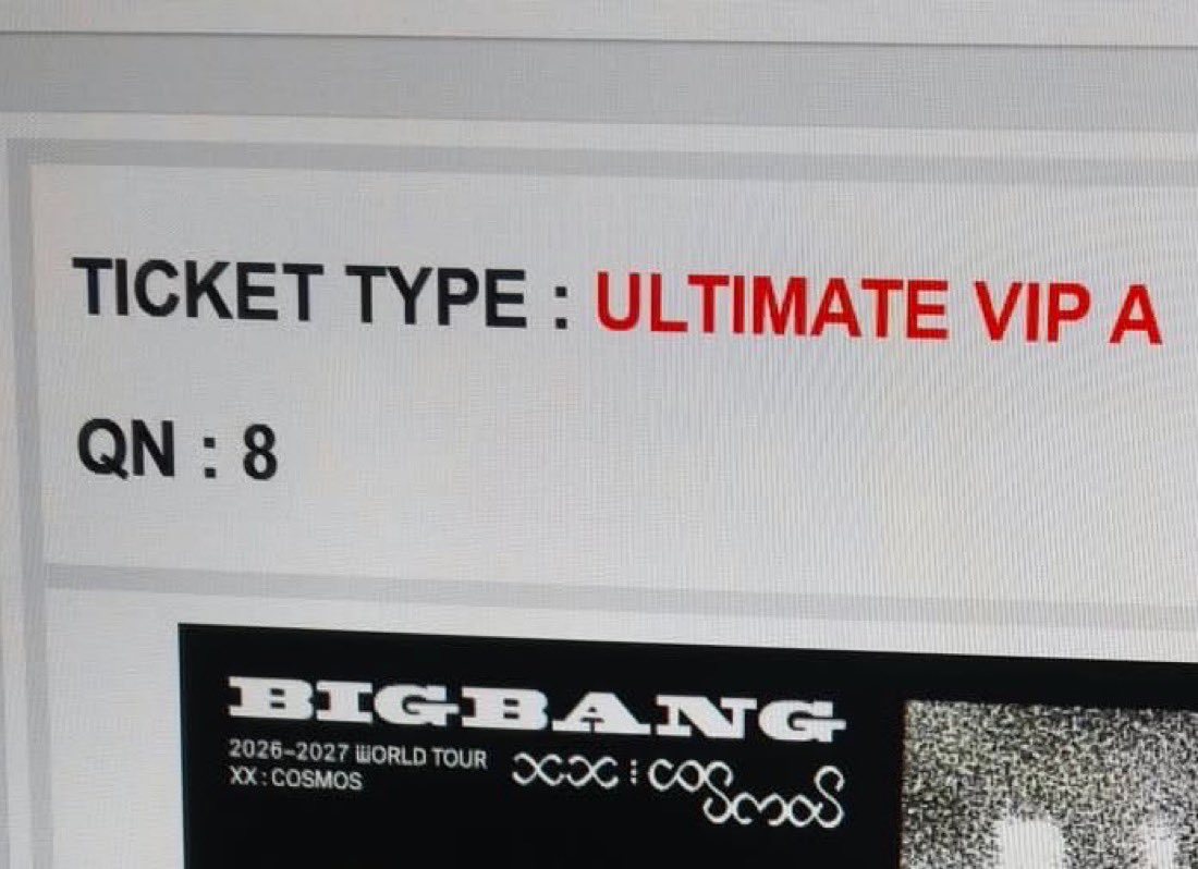 hannihae_c's tweet photo. WTS 

BIGBANG WORLD TOUR < XX : COSMOS > IN JAKARTA 🇮🇩

ULTIMATE VIP A
QN : 8 &amp; 9
7.6jt / 1장

스탠딩이 힘들어서 좌석으로 변경하게 되어 판매합니다 
구매 의사 확실하신 분만 DM 주세요 📩

#BIGBANG #BIGBANGinJAKARTA #XXCOSMOS https://t.co/YnaumsG5En