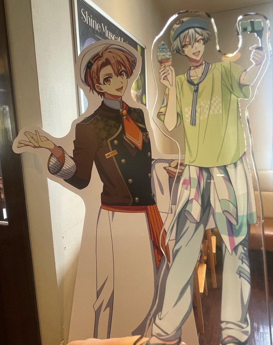 i7trz_'s tweet photo. 帰省タイミングよく🏠三月パネルに会えたっ！コラボメニューも、特典もなかったのは残念だけど空間は味わえましたっ🫶 https://t.co/5UyVUfTjeQ