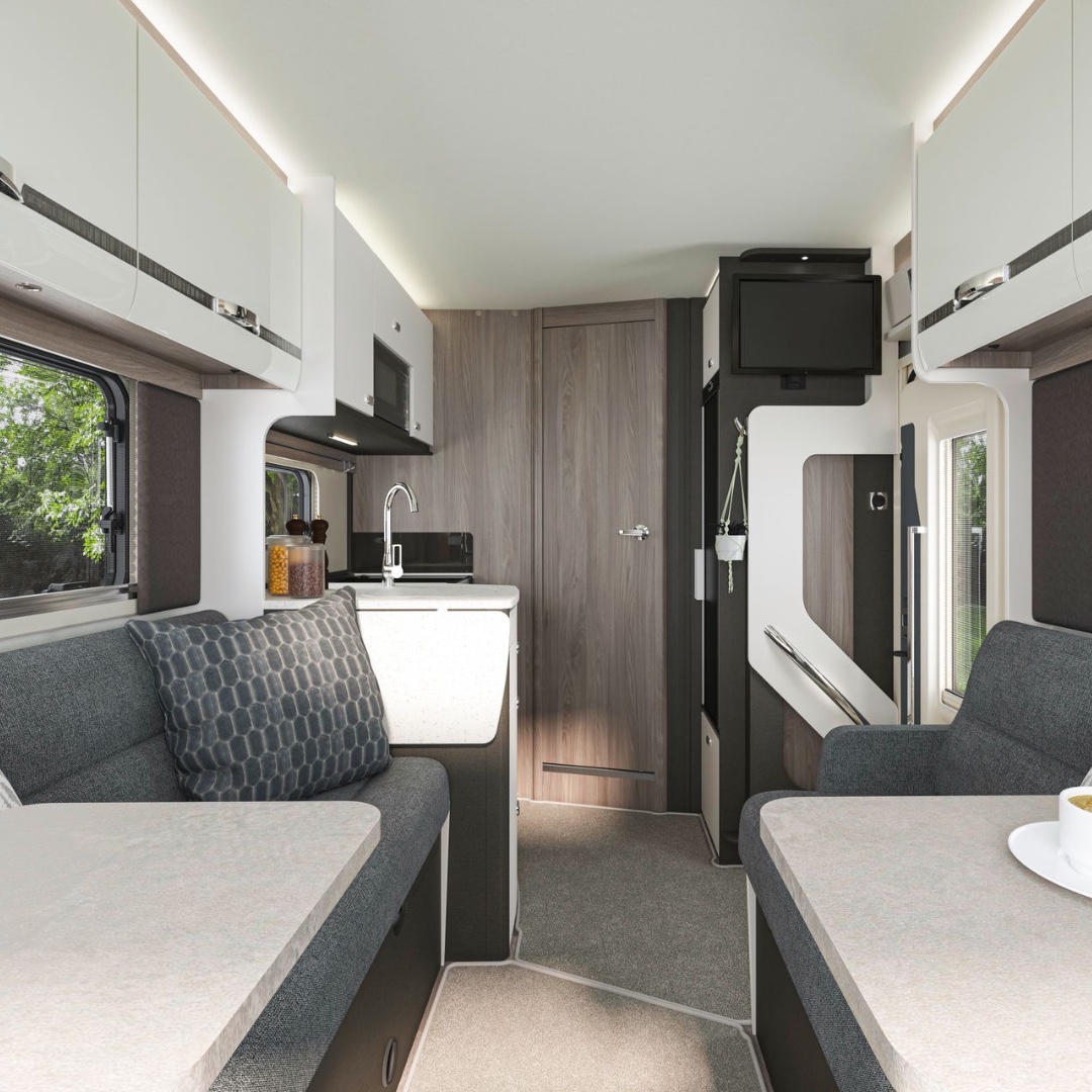 swiftgroup's tweet photo. A fresh look for wherever the road takes you. 

Escape’s new Expedition Grey cab and refreshed exterior graphics give the range a confident new look, while thoughtful updates inside make it just as easy to settle in once you reach your destination.

Add lithium leisure power and more flexible berth options, and Escape is ready for plenty more miles ahead.

See it here 👉  https://t.co/QAnMqdmm97

See it at the NEC in October 👉 https://t.co/6jnObXMtTA

#SwiftEscape #SwiftMotorhomes #MotorhomeAdventures