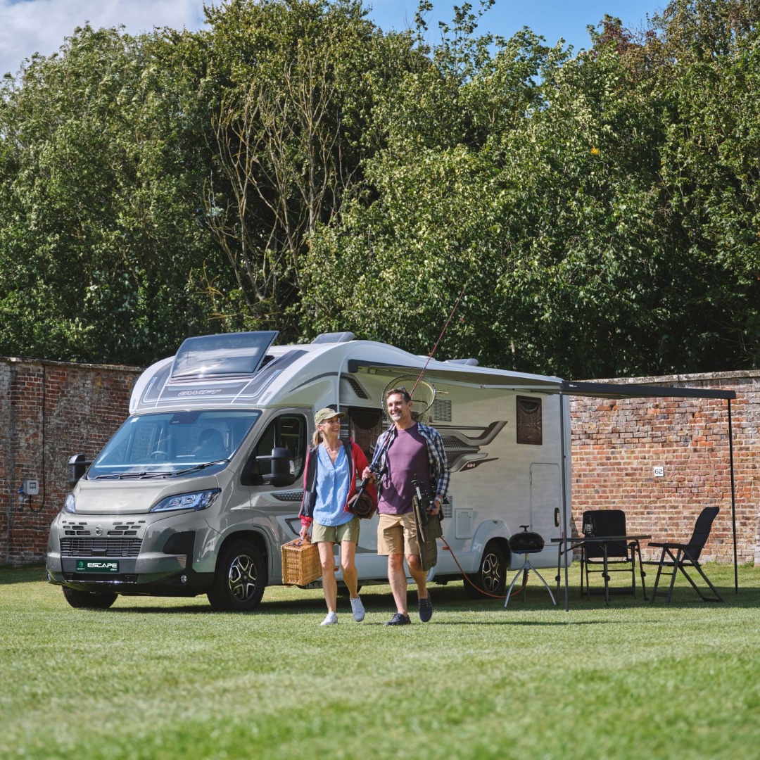swiftgroup's tweet photo. A fresh look for wherever the road takes you. 

Escape’s new Expedition Grey cab and refreshed exterior graphics give the range a confident new look, while thoughtful updates inside make it just as easy to settle in once you reach your destination.

Add lithium leisure power and more flexible berth options, and Escape is ready for plenty more miles ahead.

See it here 👉  https://t.co/QAnMqdmm97

See it at the NEC in October 👉 https://t.co/6jnObXMtTA

#SwiftEscape #SwiftMotorhomes #MotorhomeAdventures