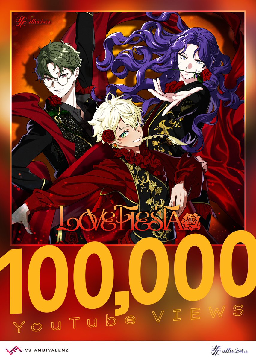vsa_official_jp's tweet photo. ✩*ﾟ⋆˚✩⋆｡˚✩
　 illuvista「LOVE FIESTA」
 ㊗️MV1️⃣0️⃣万回再生突破🎊
　  　　　　　　　　✩*ﾟ⋆˚✩⋆｡˚✩

たくさんのご視聴 &amp;
コメントありがとうございます❤️‍🔥

MVはこちら🎞️
🔗https://t.co/j9flJNDj14

#ビバレン https://t.co/k9NrB9pjiR