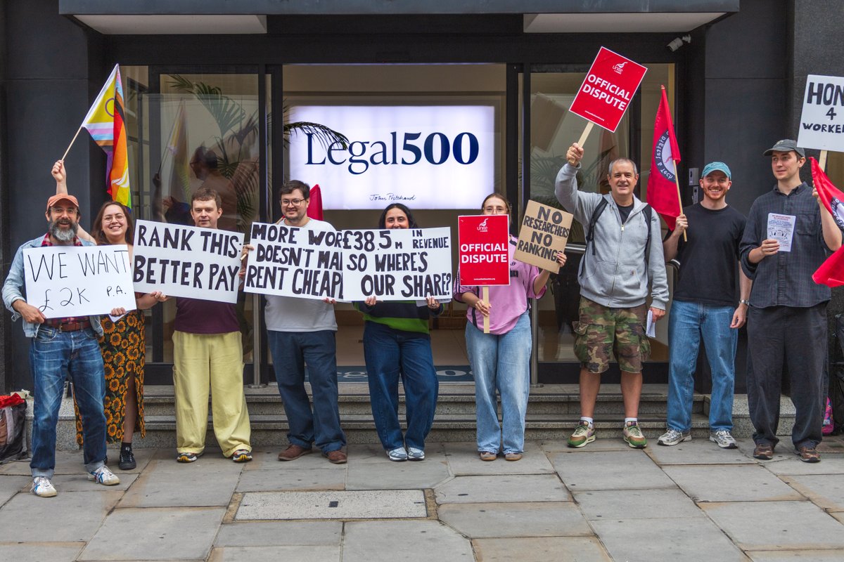 unitetheunion's tweet photo. 🚨 Workers at Legal 500 publisher LegalEase are taking strike action over low pay

Dozens of editorial, research and publishing staff at the London-based company are walking out after Legalease failed to improve its pay offer, leaving workers with no choice but to take industrial action.

These are the workers behind The Legal 500 – the acclaimed industry guide that ranks law firms, lawyers and barristers around the world.

Despite working in London and producing a major global publication, their pay does not reflect the value of their work.

Unite general secretary Sharon Graham said: “These workers are chronically underpaid. This is a profitable company and can afford a much better offer.”

Legalease needs to get back around the negotiating table and make a fair offer to its workers.

CREDIT: @ gibography2001