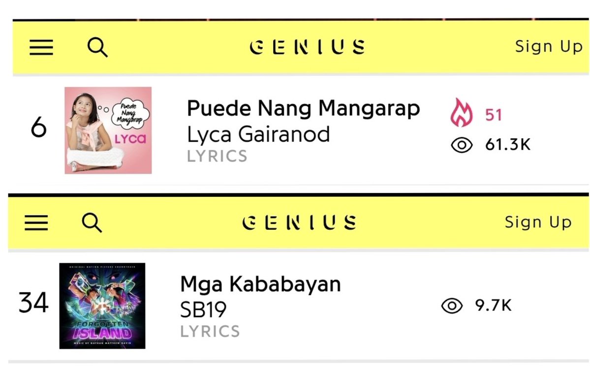 maria171819g's tweet photo. Grabe yung kay Lyca!😅

Genius Chart nga pala to!

@SB19Official #SB19 https://t.co/99uEIoV2pg